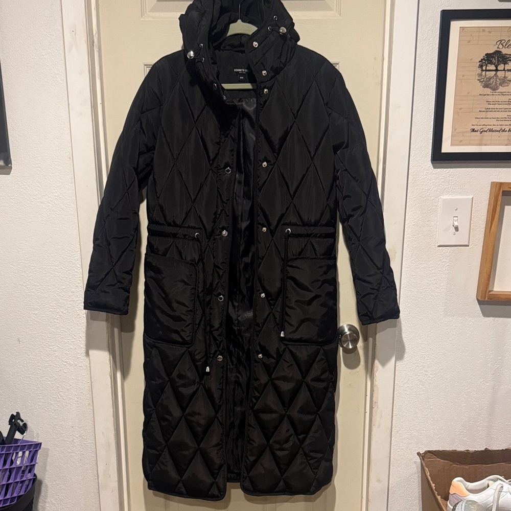 Kenneth Cole New York Quilted Stadium Puffer Coat
